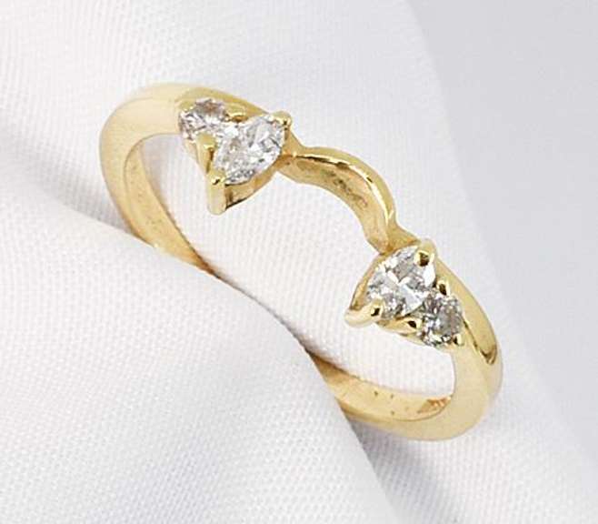 Lovely .22 TW Dia. Enhancer Wedding Band in 14K