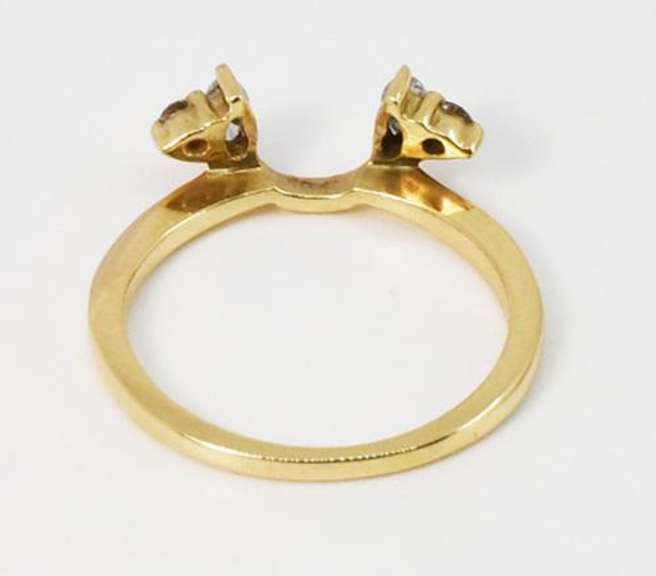 Lovely .22 TW Dia. Enhancer Wedding Band in 14K