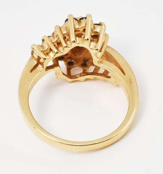 Guardian Angel Sapphire & Diamond Ring in 14K