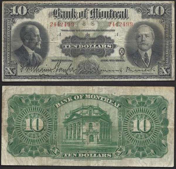 $10 1923 Bank of Montreal