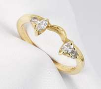 Lovely .22 TW Dia. Enhancer Wedding Band in 14K