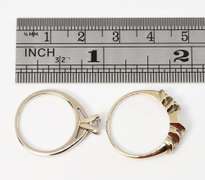 Nice .56 Ct. TW Dia. 14K WG Wedding  Ring Set