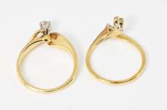 Graceful .28 Ct. TW Dia. 14K Wedding Ring Set