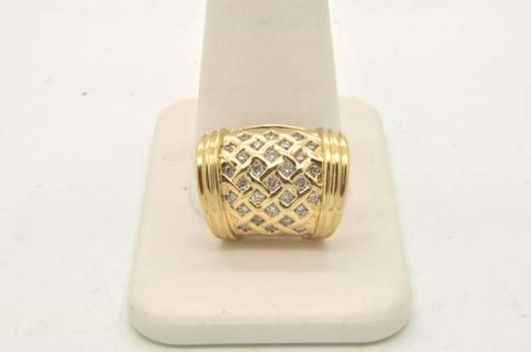 LADIES 14 KT GOLD DIAMOND PENDANT / SLIDE