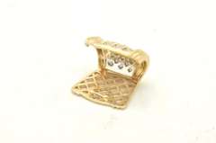 LADIES 14 KT GOLD DIAMOND PENDANT / SLIDE