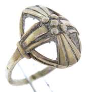 Vintage Sterling Silver Cross Ring