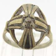 Vintage Sterling Silver Cross Ring