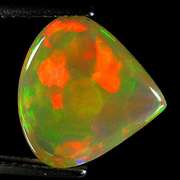 Wide panel flashing 2.97ct 3D honey comb Opal