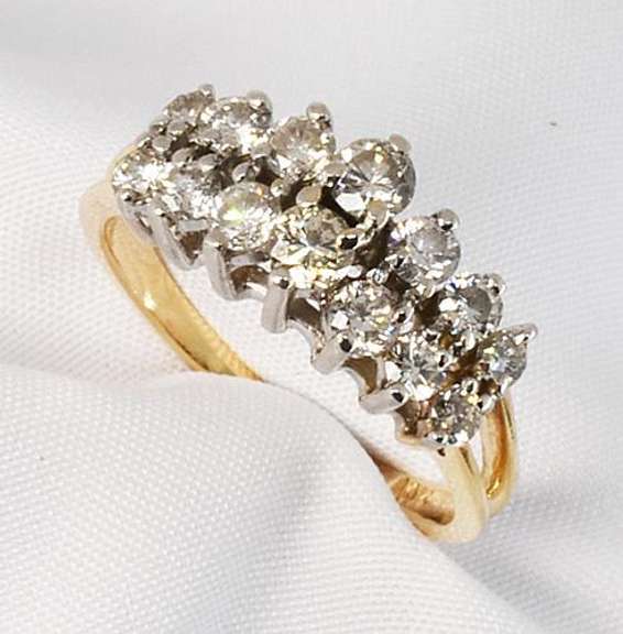 Dazzling .75 Ct. TW Diamond Ring in 14K YG