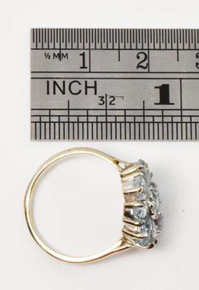 Radiant Aquamarine Ring in 14K White Gold