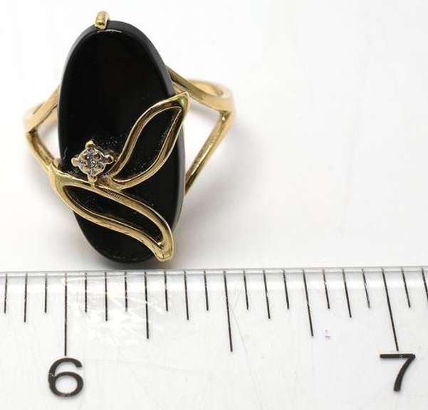 Vintage Black Onyx Ring in 14KT