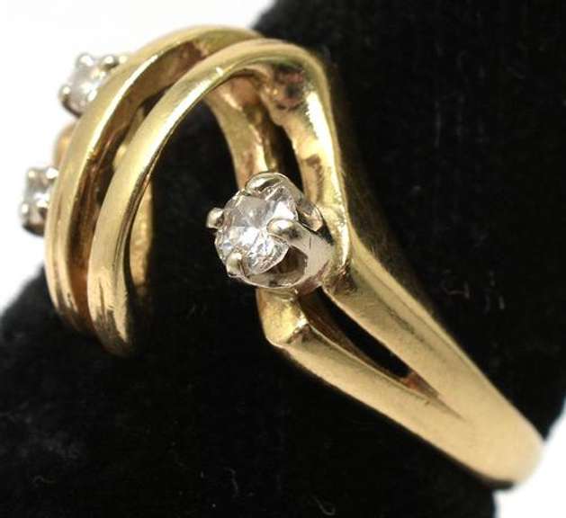 Custom 14KT Gold Ring with Diamonds