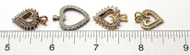 4 Incredible Diamond Heart Pendants