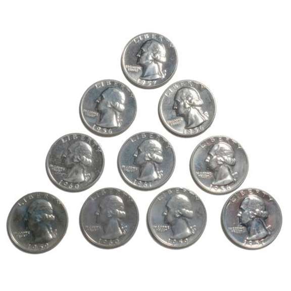 10 Proof Washington Quarters