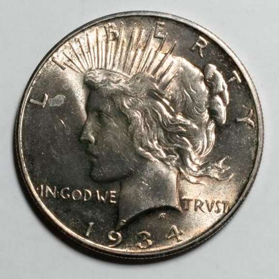 1934 D BU Peace Dollar