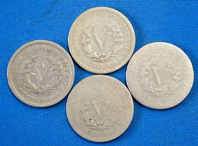 Better V Nickel Lot, 83 NC, 84 x2 and 94