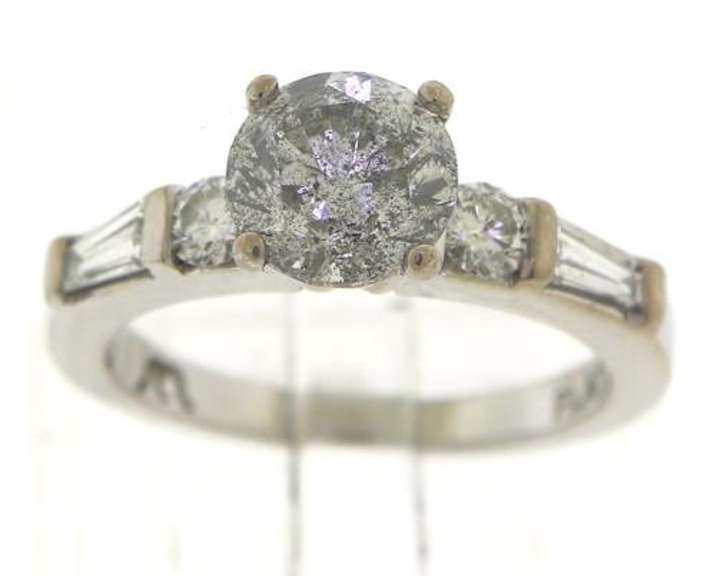 Glamorous Platinum RBC Diamond Engagement Ring