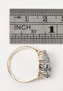 Radiant Aquamarine Ring in 14K White Gold