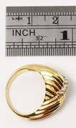Stylish Diamond Rig in 14K Yellow Gold