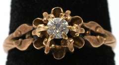 Vintage 14KT Diamond Ring