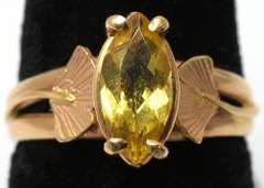 Vintage Citrine Ring in 14KT