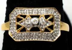 Very Attractive Diamond Ring, 14KT