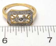 Very Attractive Diamond Ring, 14KT