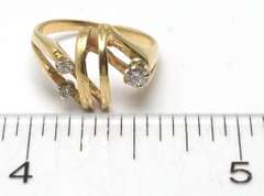 Custom 14KT Gold Ring with Diamonds