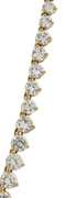 Shining 14kt YG Cubic Zirconia Riviera Necklace