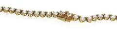 Shining 14kt YG Cubic Zirconia Riviera Necklace