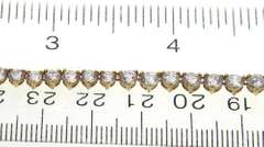 Shining 14kt YG Cubic Zirconia Riviera Necklace