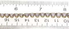 Shining 14kt YG Cubic Zirconia Riviera Necklace