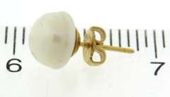 Simple 14kt YG Baroque Pearl Stud Earrings