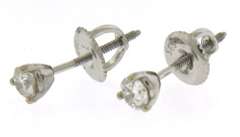 Nice Round Brilliant Cut Diamond Stud Earrings