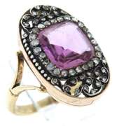 Antique Oink Faux Spinel & Rose Cut Diamond Ring