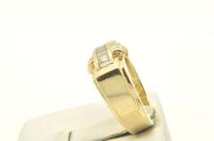 MENS 14 KT GOLD DIAMOND BAND