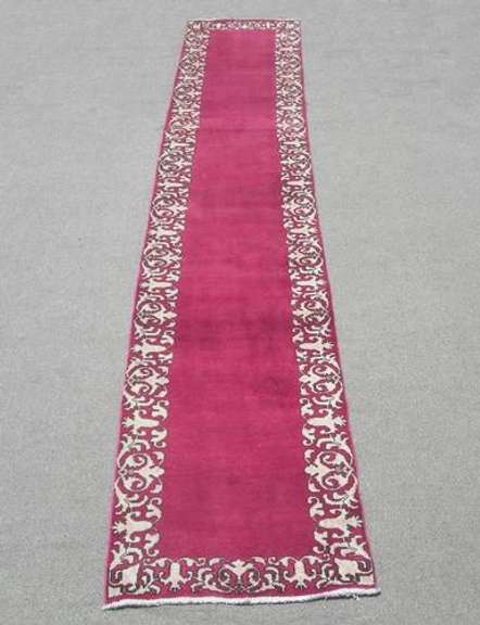 Semi Antique Persian Tabriz 3.0x15.6