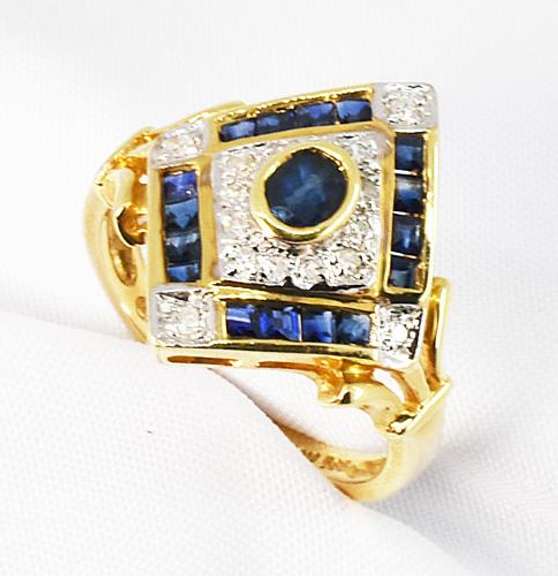 Up to the Minute Sapphire & Dia. Ring