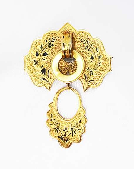 Intriguing Victorian Dangling Brooch