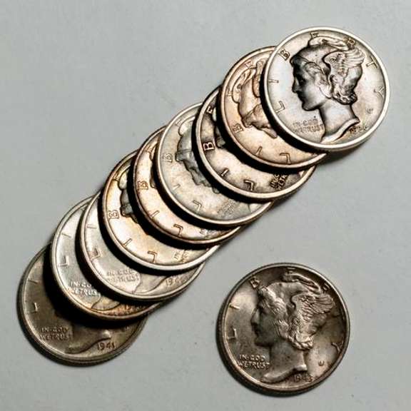 Lot Of 10 Slider Mercurys