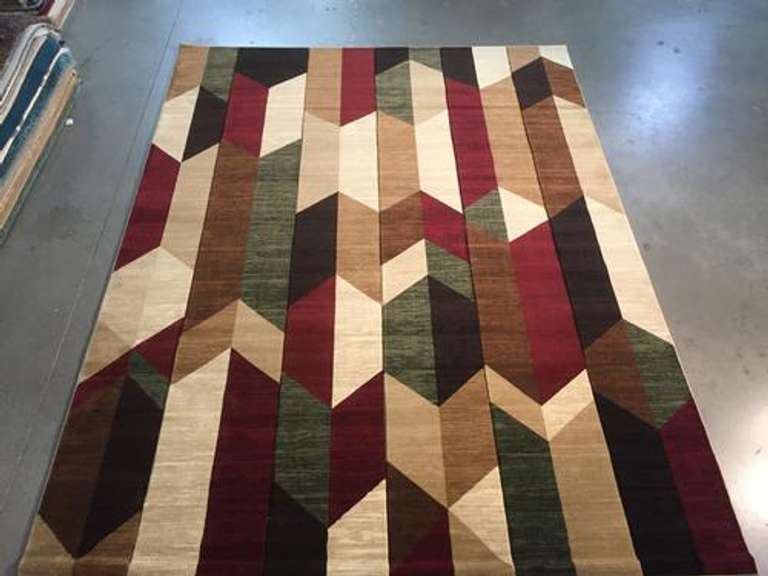 Magnificent  Carved Colorful Modern Rug 8x11