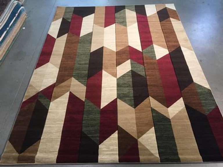 Magnificent  Carved Colorful Modern Rug 8x11