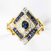 Up to the Minute Sapphire & Dia. Ring