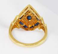 Up to the Minute Sapphire & Dia. Ring