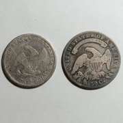 1835 And 1838 Bust Halves