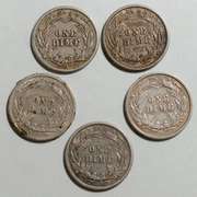 5 Sharper Full Liberty Barber Dimes