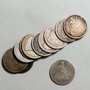 11 Assorted Seated Dimes