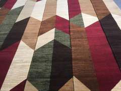 Magnificent  Carved Colorful Modern Rug 8x11