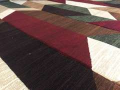 Magnificent  Carved Colorful Modern Rug 8x11