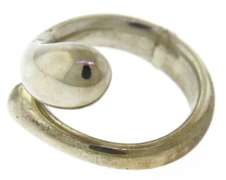 Trendy Tiffany & Co. Silver Bypass Teardrop Ring